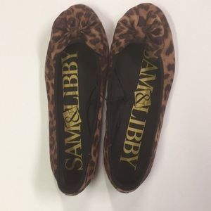 Sam & Libby animal print flats